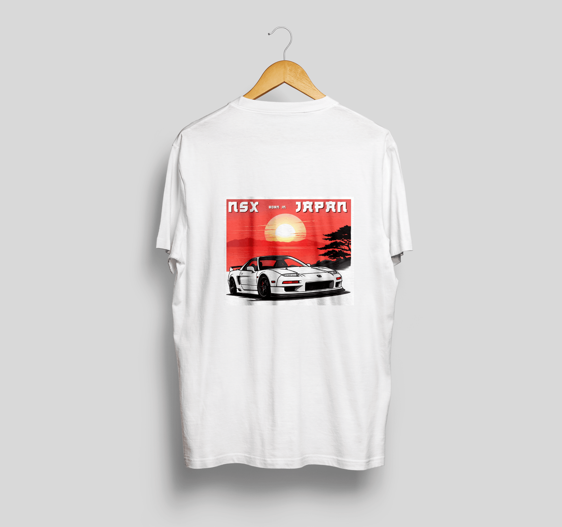 Camiseta Honda NSX "Born in Japan" - Seis Marchas