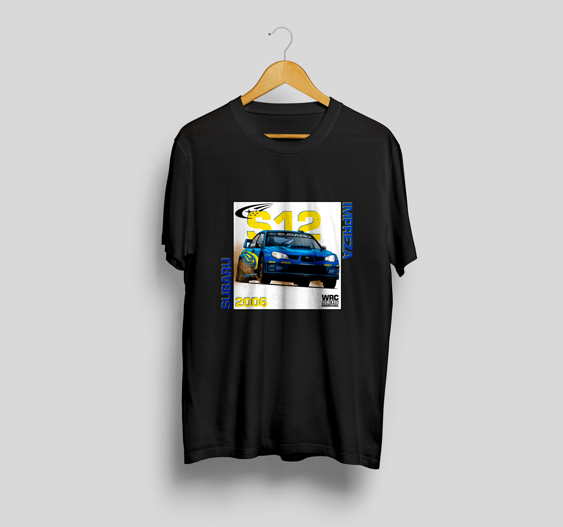 Camiseta Subaru Impreza S12 - Seis Marchas