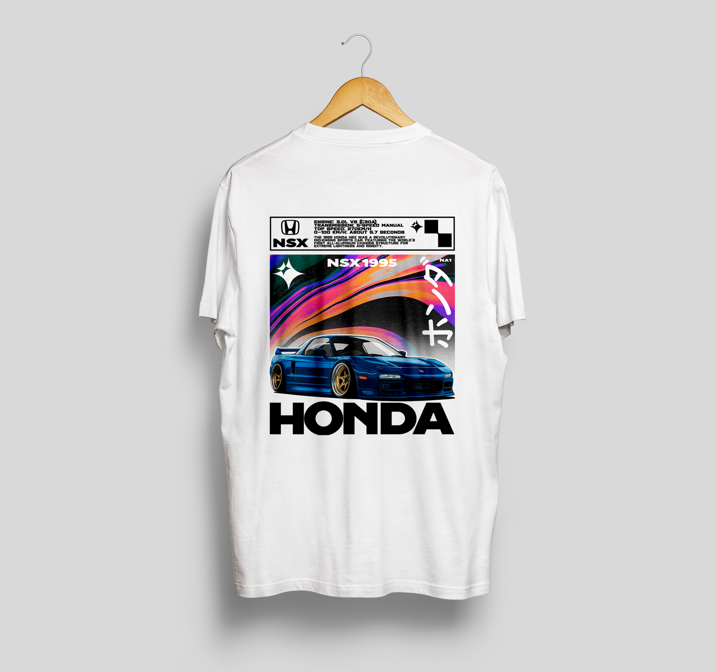 Camiseta Honda NSX "JDM CERTIFIED"