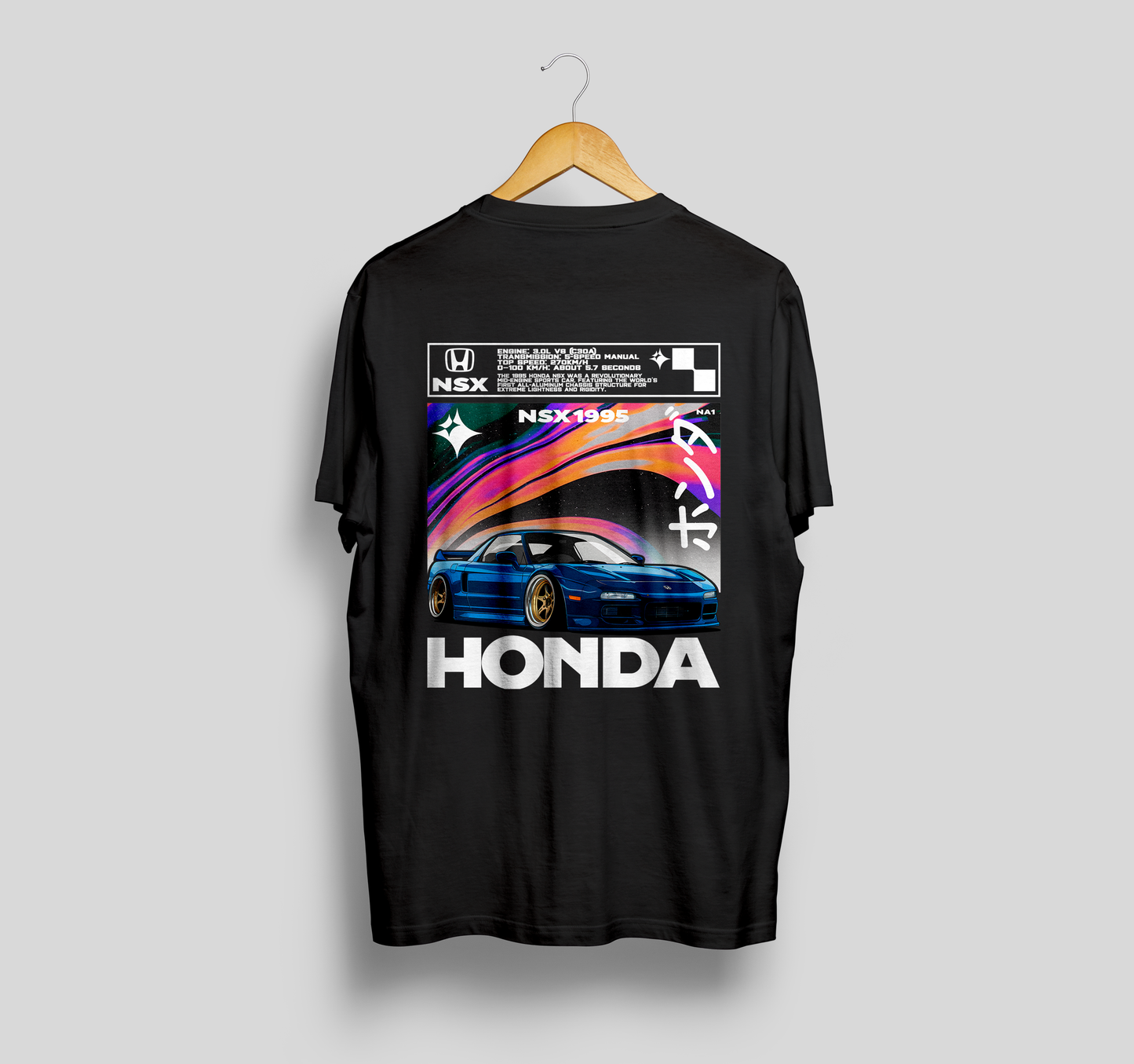 Camiseta Honda NSX "JDM CERTIFIED"