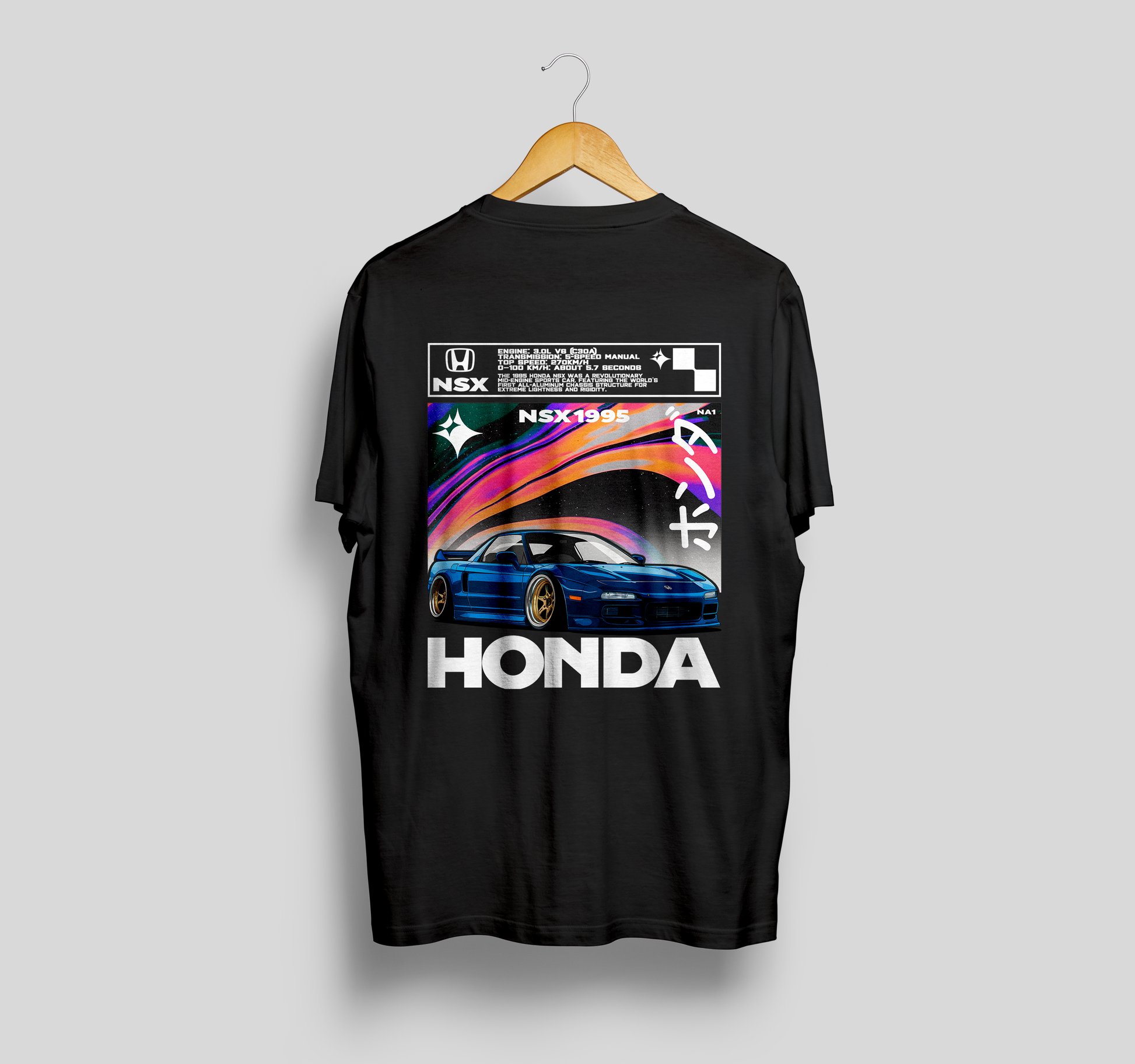 Camiseta Honda NSX "JDM CERTIFIED"