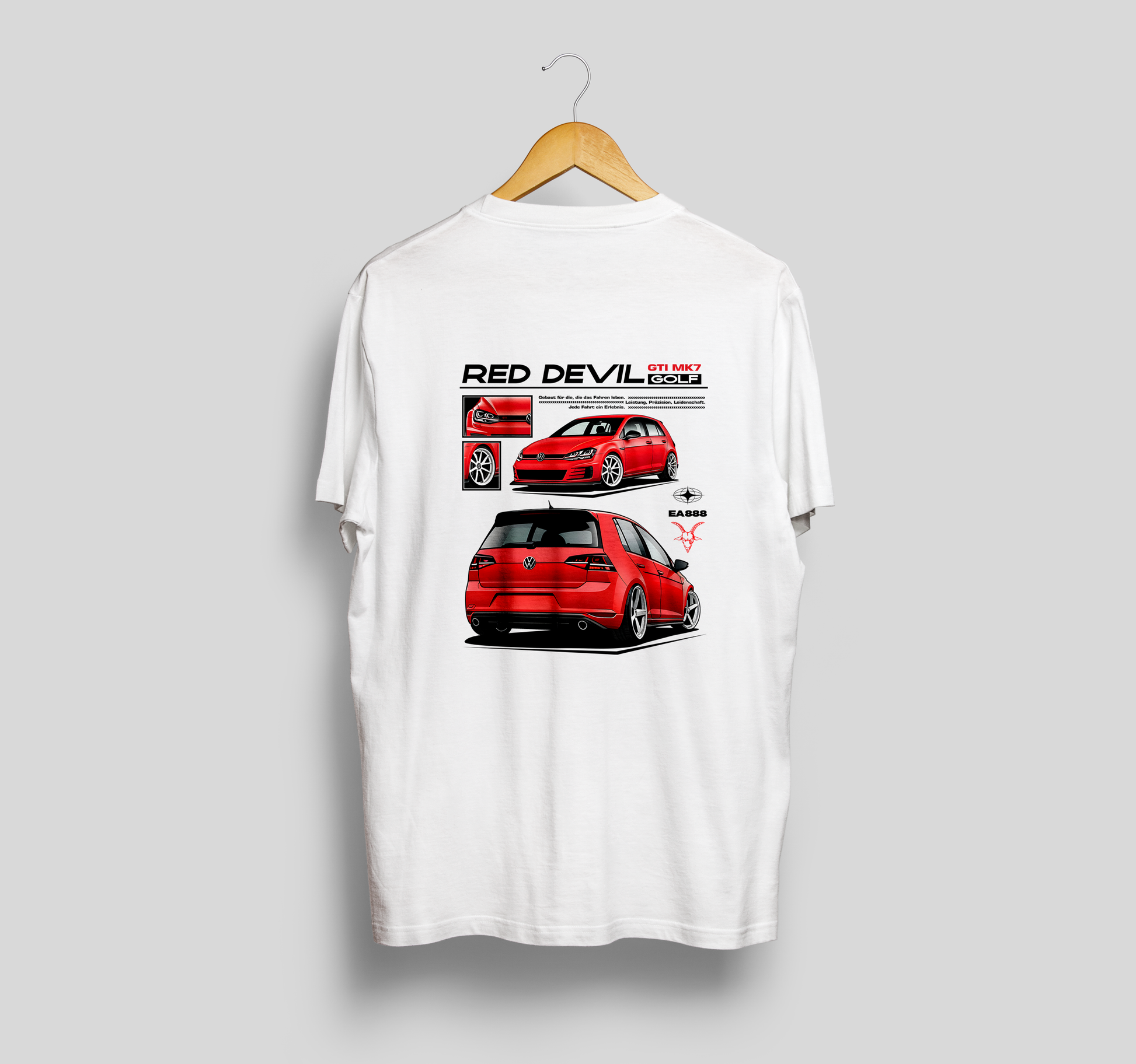 Camiseta VW GOLF GTI MK7 "Red Devil"