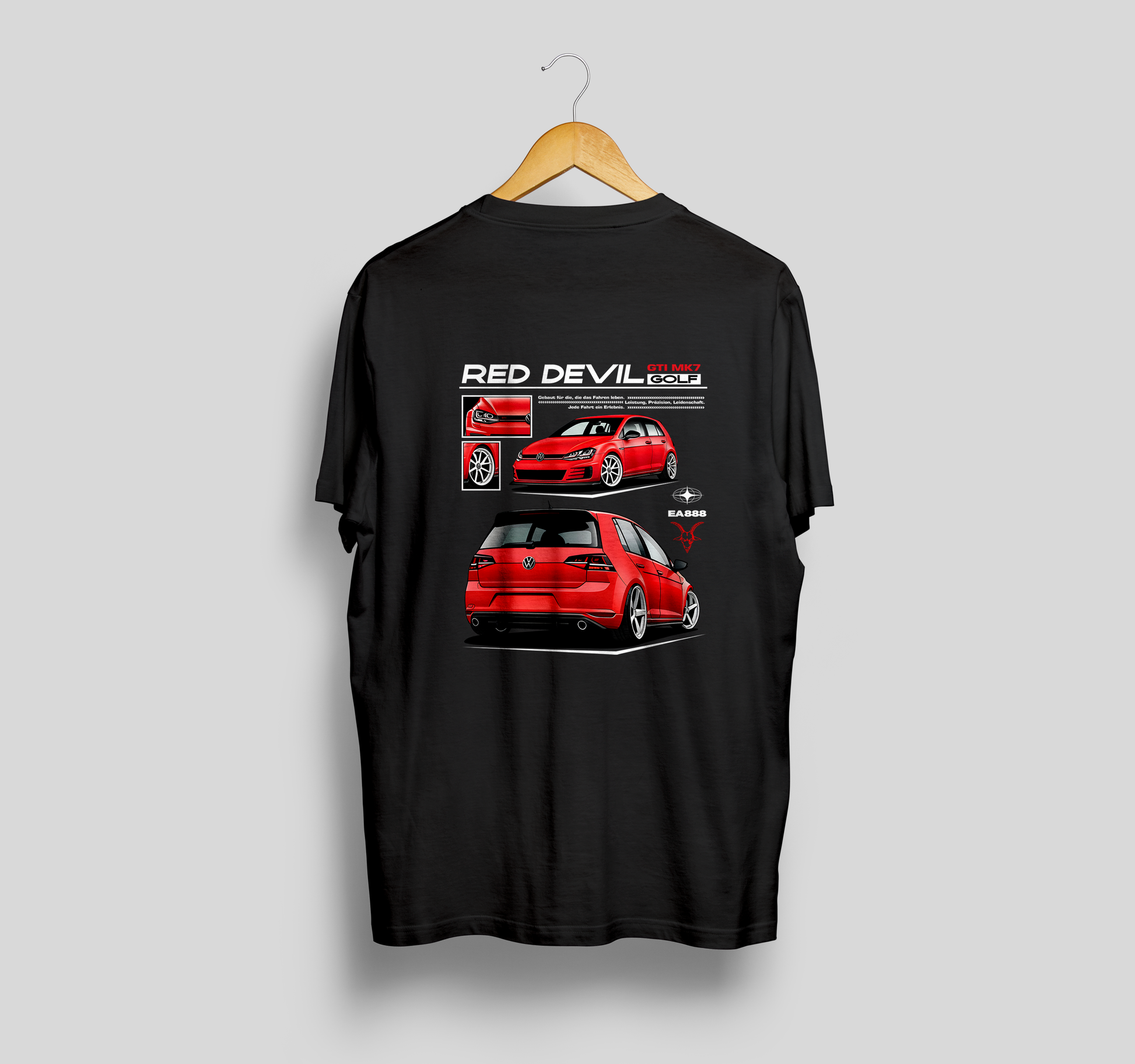Camiseta VW GOLF GTI MK7 "Red Devil"