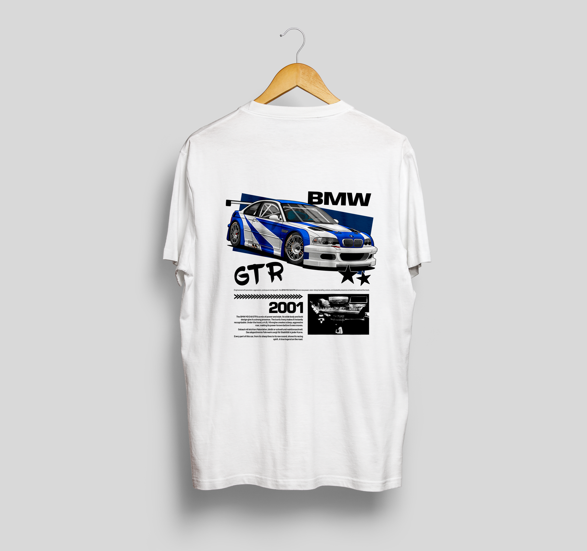 Camiseta BMW M3 E46 GTR "Need For Speed"