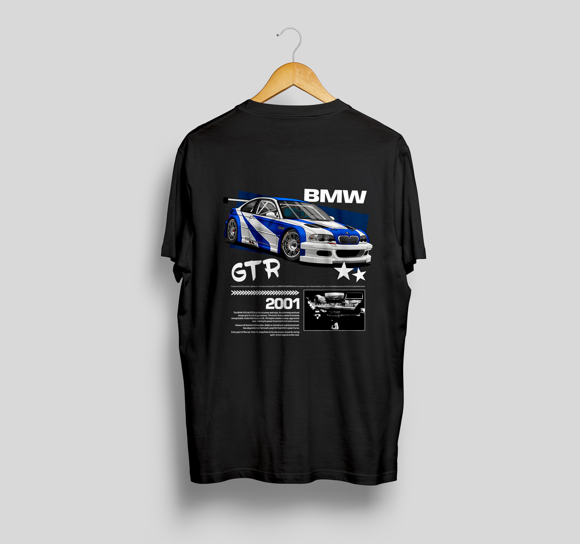 Camiseta BMW M3 E46 GTR "Need For Speed"