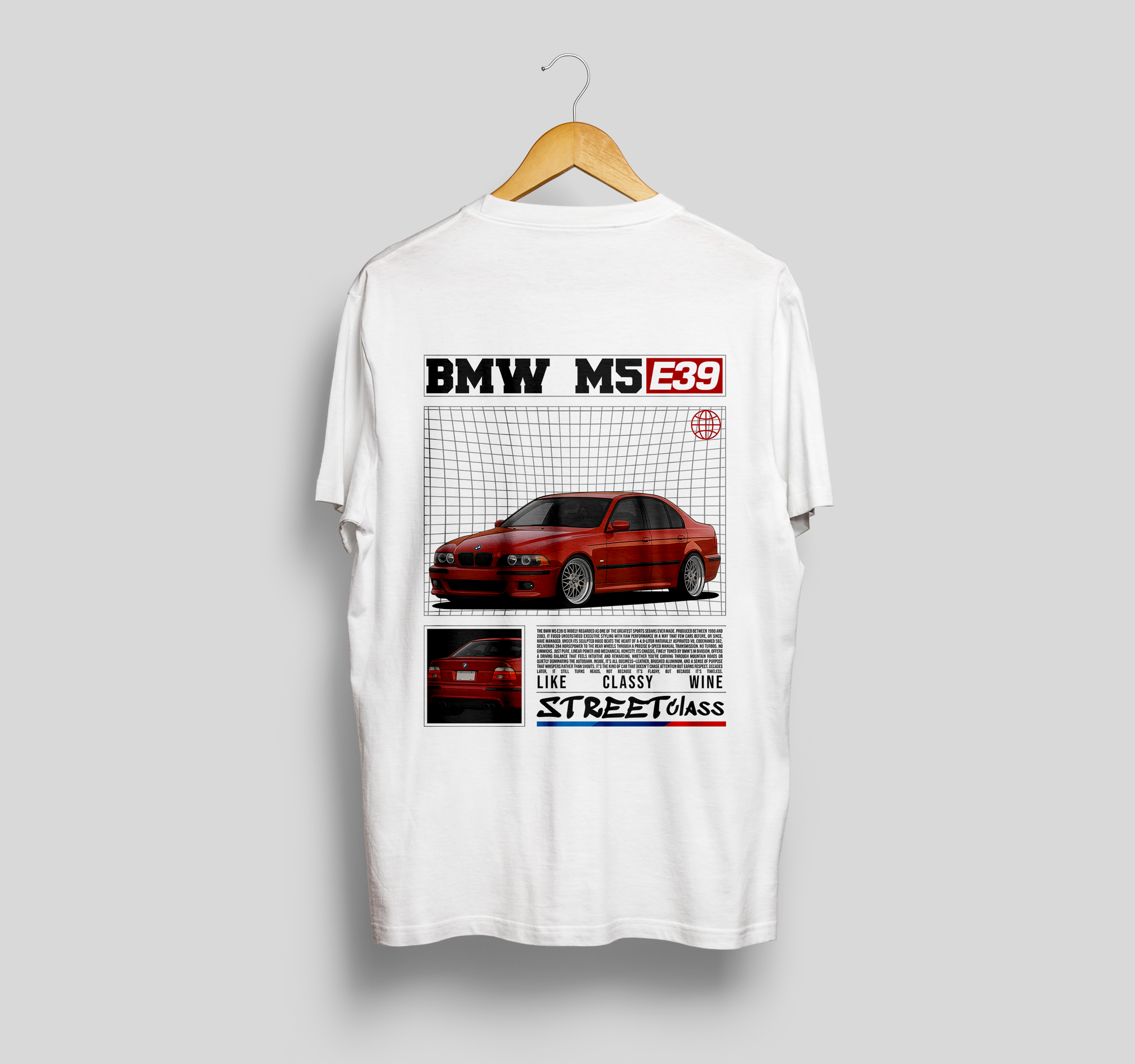 Camiseta BMW M5 E39 "Classy Wine"