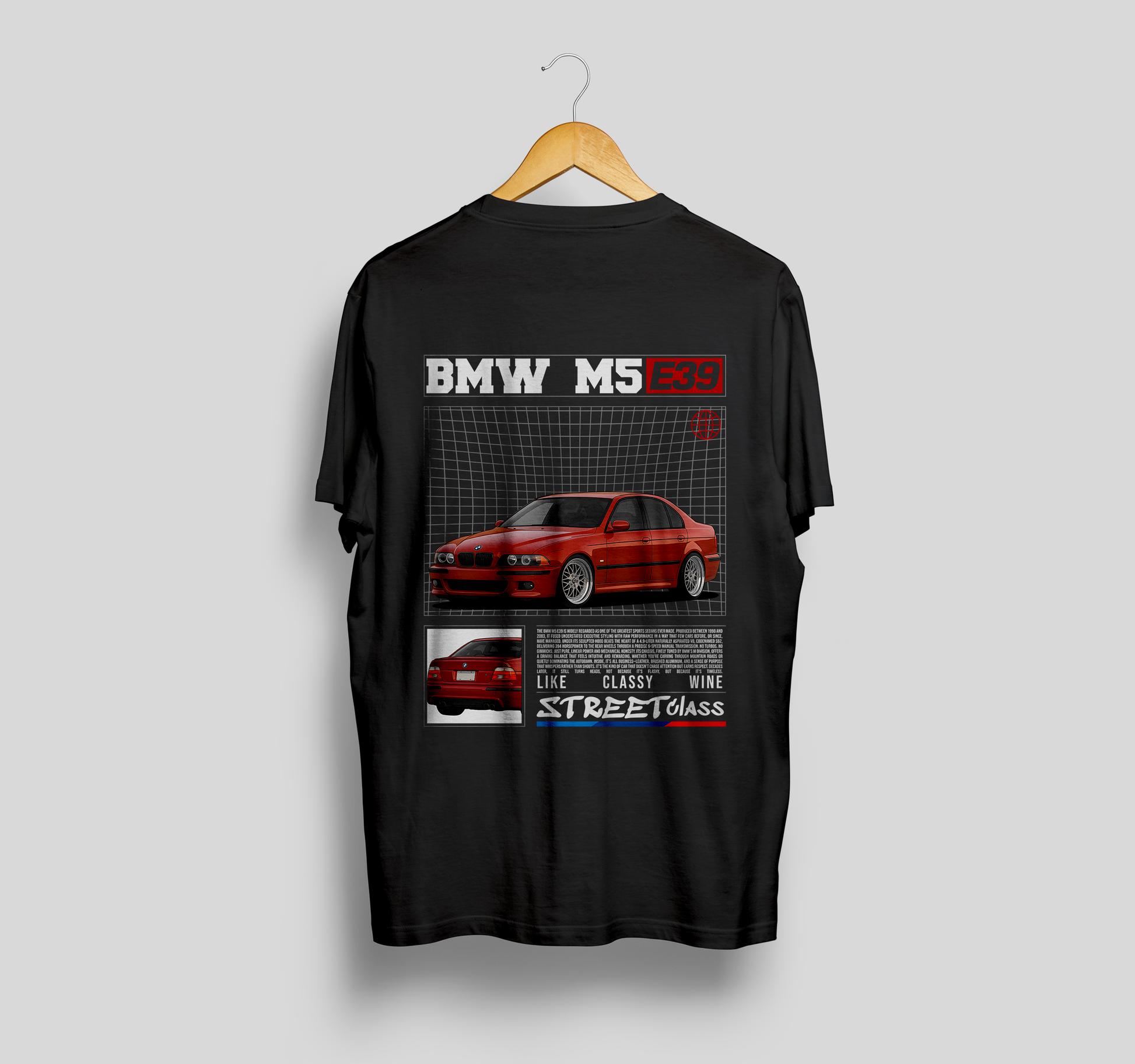 Camiseta BMW M5 E39 "Classy Wine"