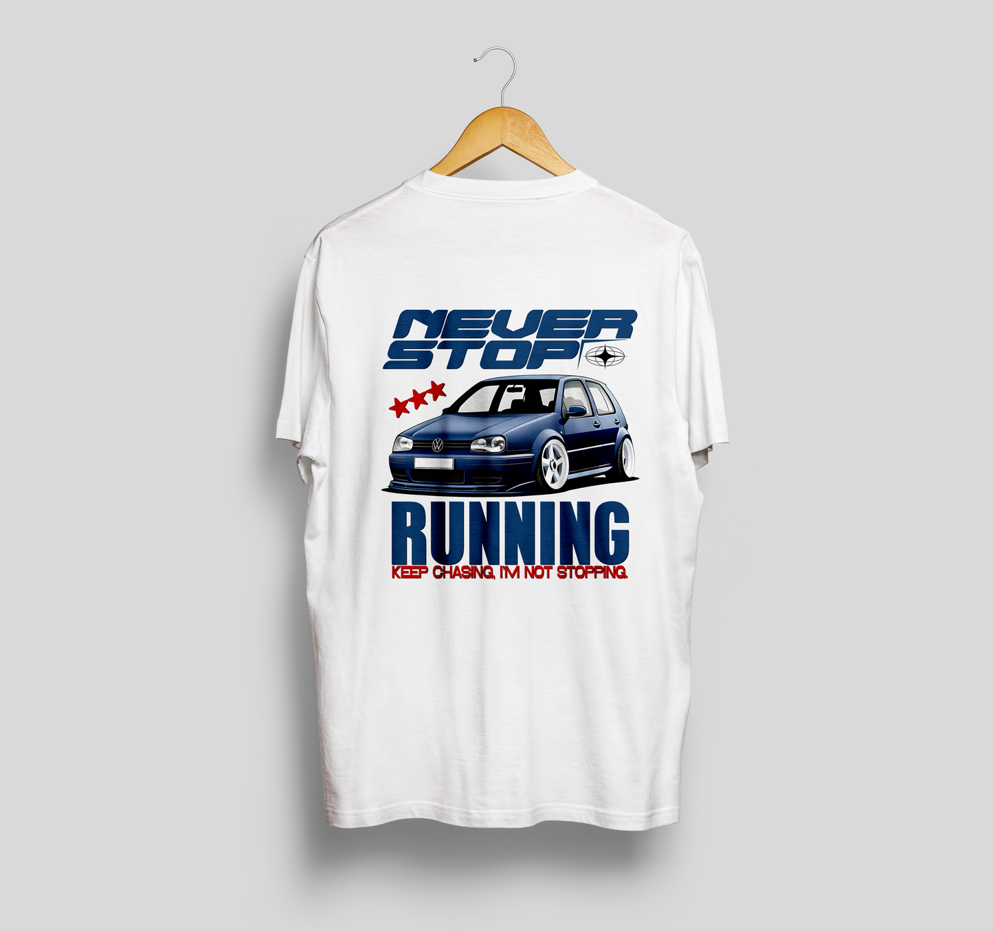 Camiseta VW Golf MK4 "Blue Runner"