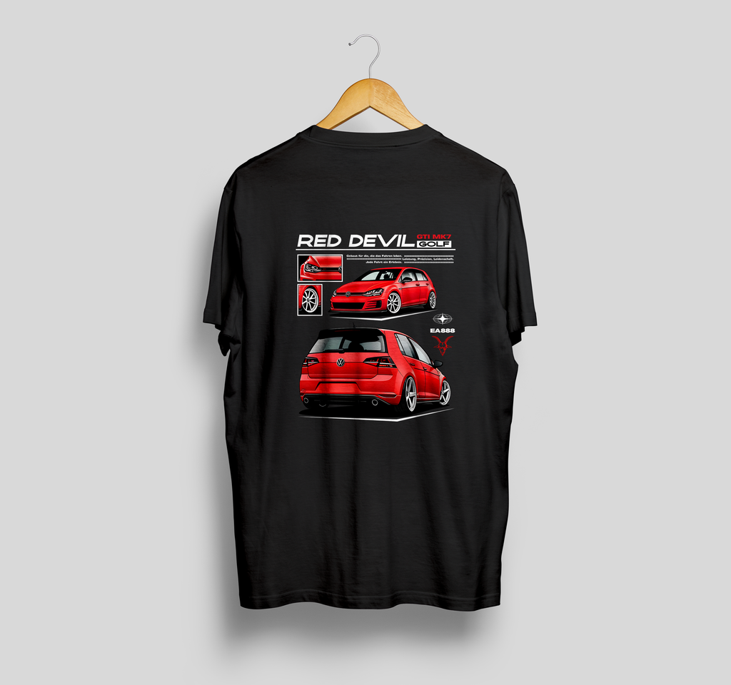 Camiseta VW GOLF GTI MK7 "Red Devil"