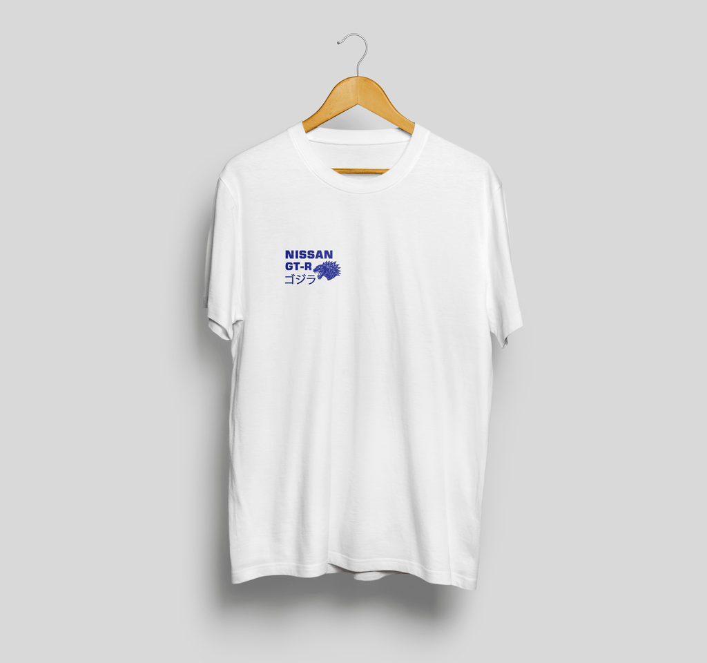 Camiseta Nissan GT-R "Blue Godzilla" - Seis Marchas